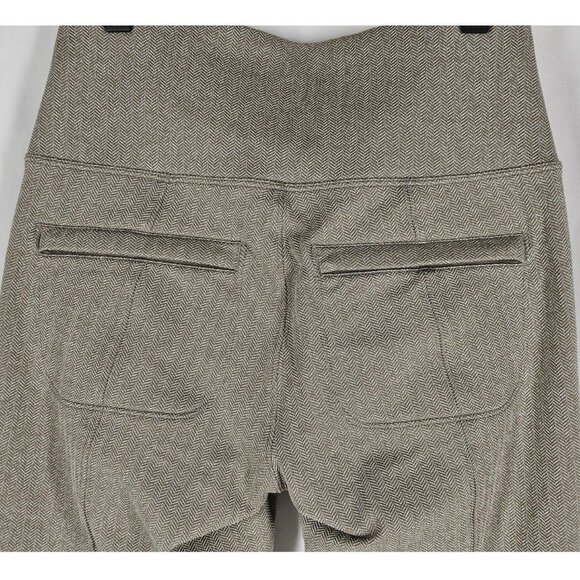 Athleta Delancey Herringbone Chevron Leggings Small S 4-6 Neutral Athleisure - Picture 3 of 8